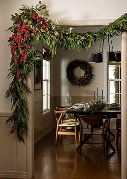 NEW - Afloral Real Touch Deluxe Norfolk Pine Garland - 96